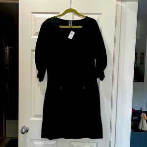 XCVI black cotton dress with with embossed design